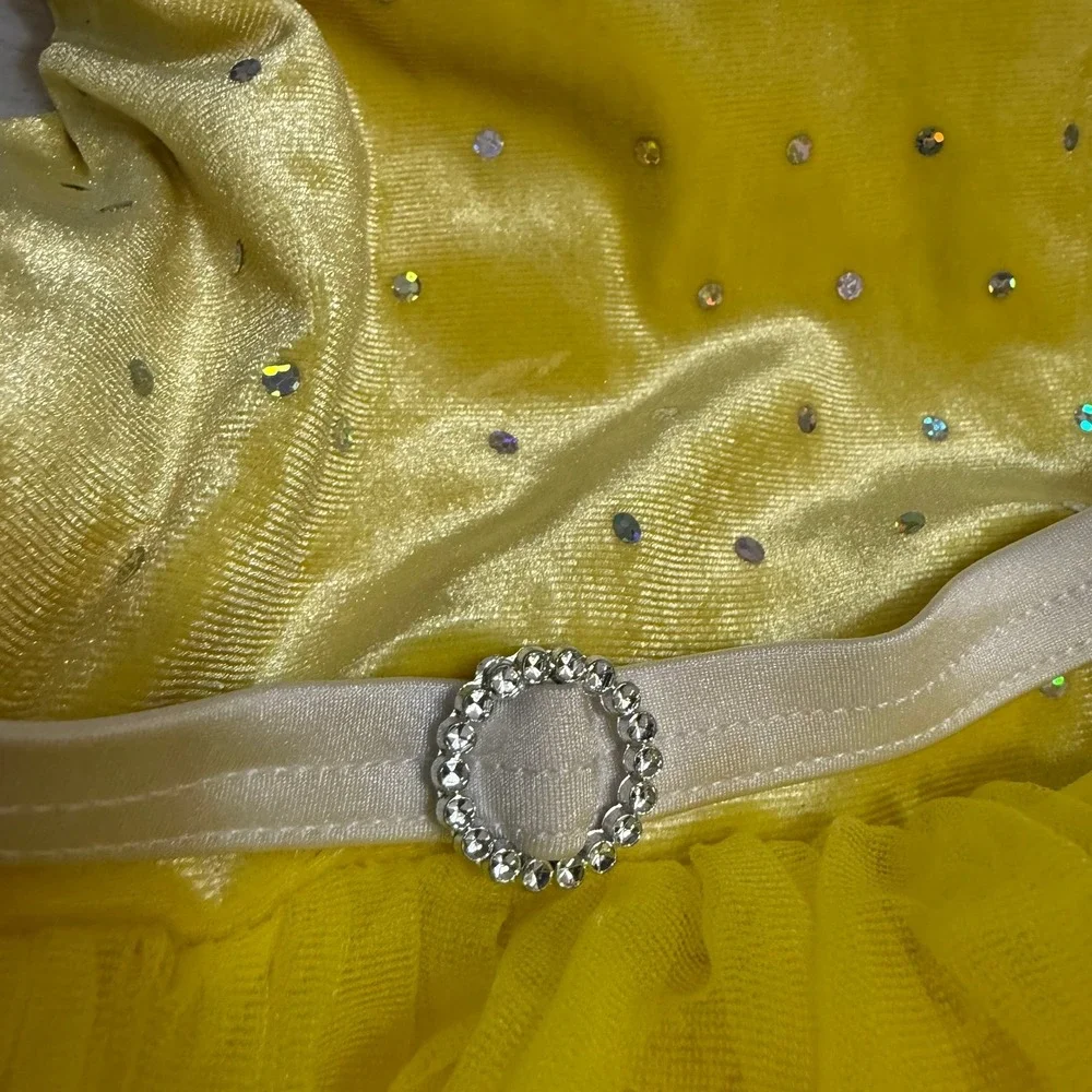 Weissman yellow tutu one piece‎ dance dress costume child XS